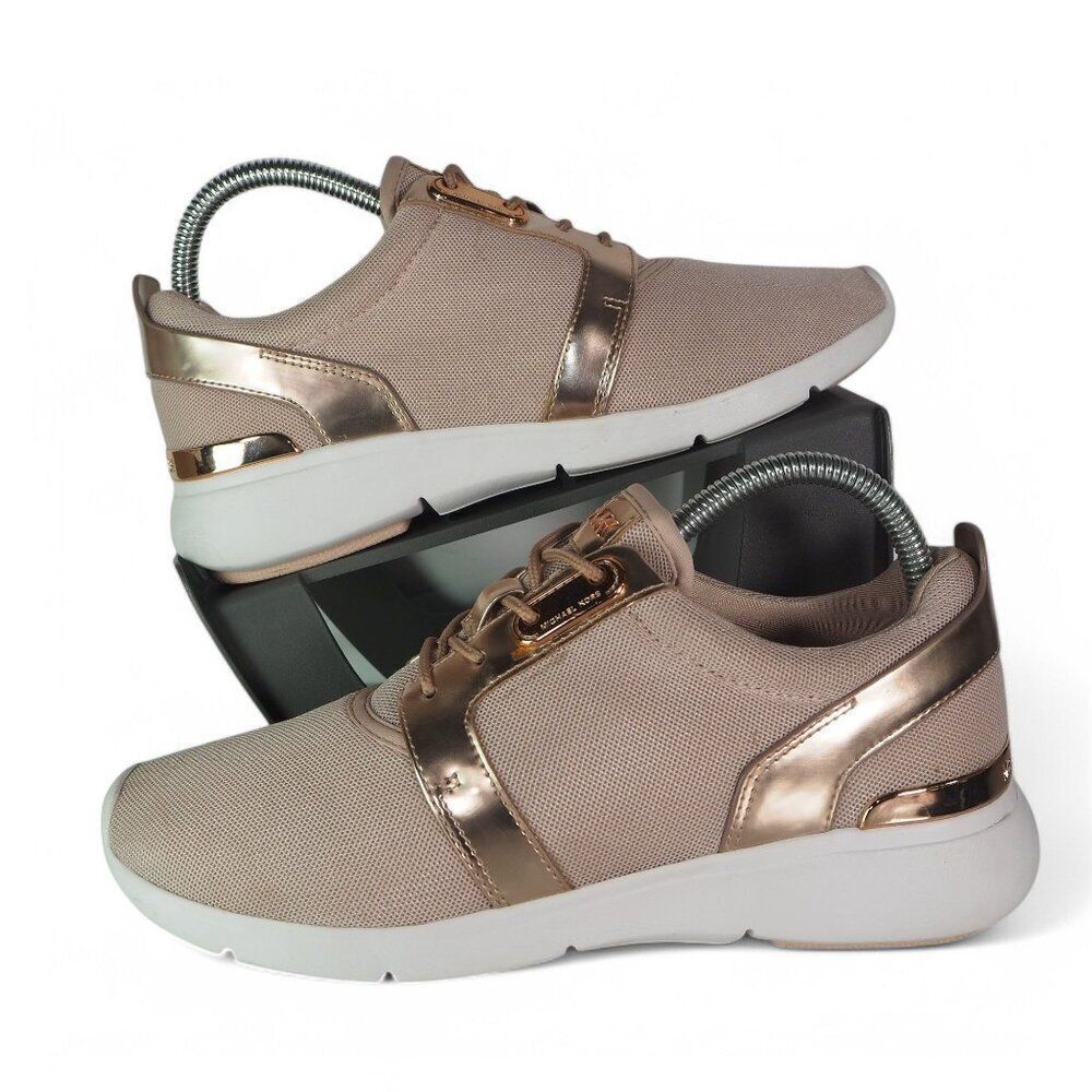 Michael Michael Kors Amanda Metallic Mesh Casual Sneakers HJ18J Women's 7.5M